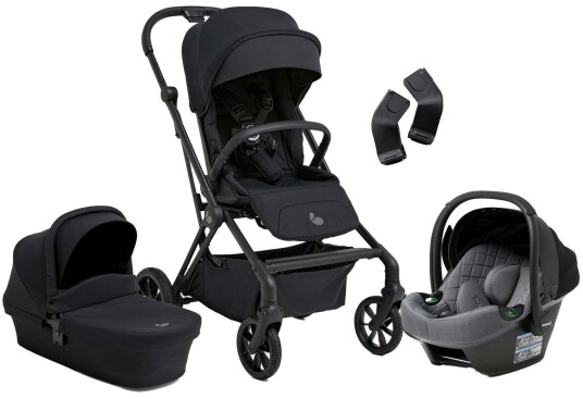 Beemoo Pro Twist Duovogn inkl. Beemoo Route Babybilstol Coffee Black/Mineral Grey