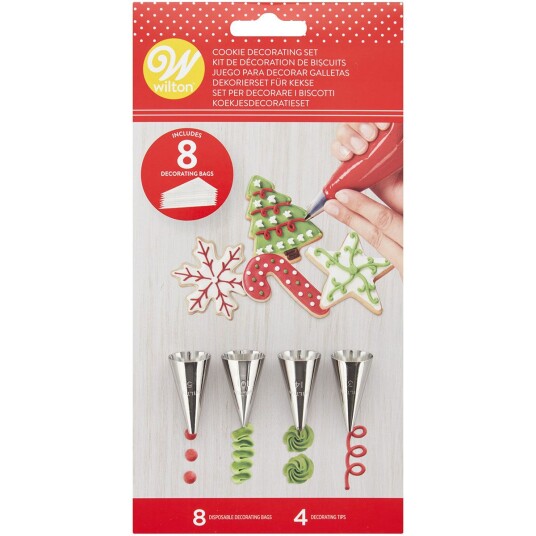 Wilton Cookie Dekoreringssett Jul 12 Deler Wilton Cookie Dekoreringssett Jul 12 Deler