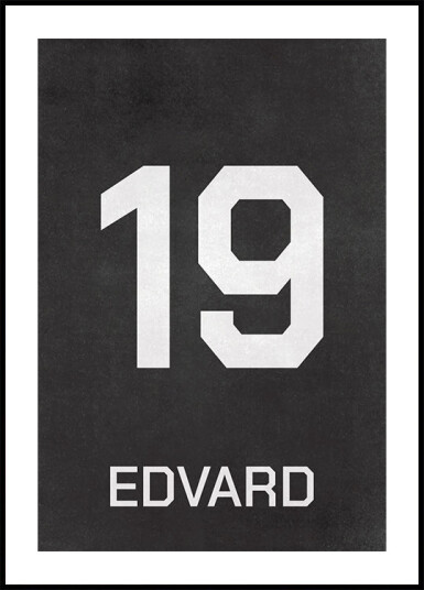 Football Number Plakat Plakat / 30x40cm Football Number Plakat Plakat / 30x40cm