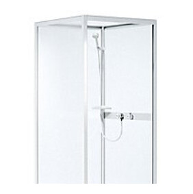 Contura Next Rektangulært - Brusekar: B=90Cm, L=90Cm, Hvid / Blank Contura Next Rektangulært - Brusekar: B=90Cm, L=90Cm, Hvid / Blank