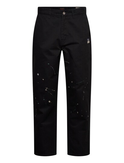 Evisu Seagull Printed Chino Pants   Black   30