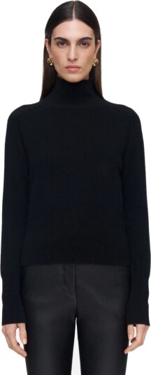 Joseph Oxna light pure cashmere high neck jumper S sort dame Joseph Oxna light pure cashmere high neck jumper S sort dame