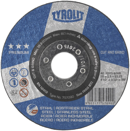 Kappe-/skrubbskive Premium 27EC ø178Ã3,5 A30Q-BFXA