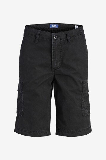 Jack & Jones Junior Cargoshorts jpstCole Matty Cargo Short Mid Jnr Svart