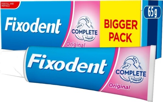 Fixodent Proteselim ORIGINAL Komplett Stort Tube 65 gr. Fixodent Proteselim ORIGINAL Komplett Stort Tube 65 gr.