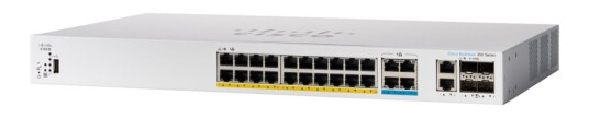 Cisco Catalyst 1300-24Mgp-4X - Switch - L3 - Styrt - 16 X 10/100/1000 (Poe+) + 8 X 2.5G (Poe+) + 4 X 10 Gigabit Sfp+ - Rackmonterbar - Poe+ (195 W)