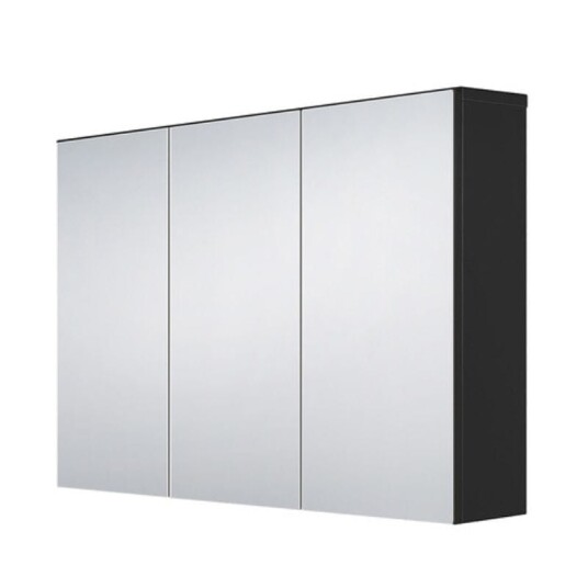 A-collection Fovere II Speilskap Svart Matt / 90cm A-collection Fovere II Speilskap Svart Matt / 90cm