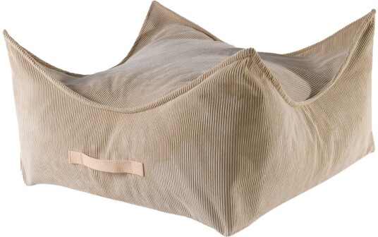 Meowbaby Puff Kvadrat Slimcord Sandbrun Meowbaby Puff Kvadrat Slimcord Sandbrun
