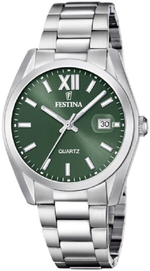 Festina Herreklokke F20707 5 Classic Grønn/Stål Ø40 mm Festina Herreklokke F20707 5 Classic Grønn/Stål Ø40 mm