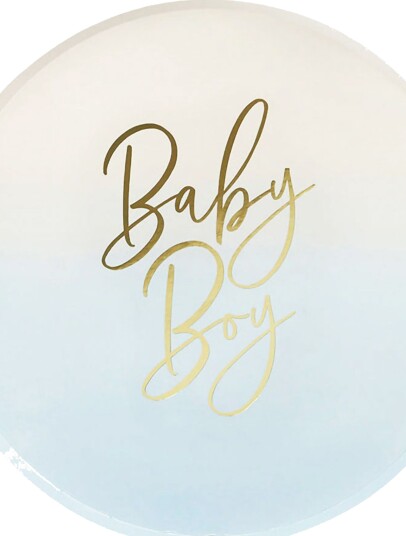 Club Green Hootyballoon Papptalleken Baby Boy Lyseblå 8-pakning HBBS214