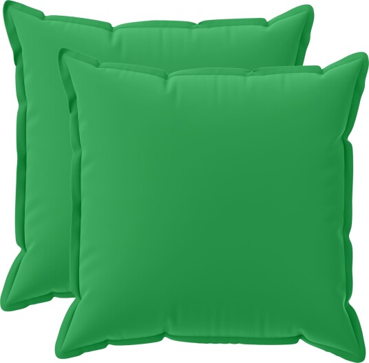 vidaXL Putetrekk 2 stk. HOUTEN Grønn 55 x 55 cm Polyester