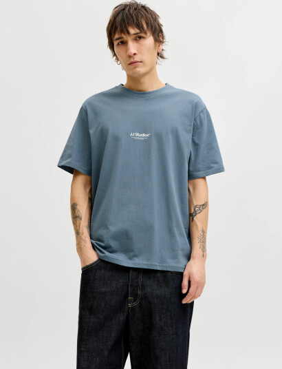 Jack & Jones Jjesoho Tee Ss Crew Neck Noos Blue XS