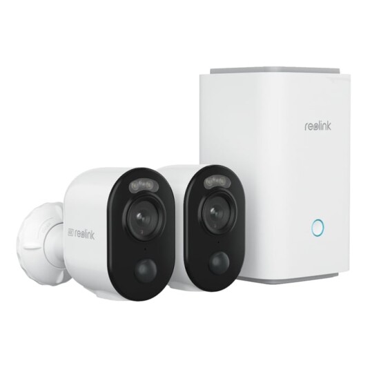 Reolink Argus 3 Ultra 4K Trådløst Utendørs Sikkerhetskamera (2-pakning)