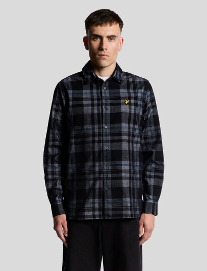 Lyle & Scott Tartan Corduroy Shirt - Black - XS Lyle & Scott Tartan Corduroy Shirt - Black - XS
