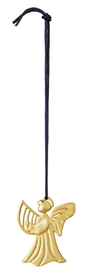 Rosendahl Karen Blixen engel med harpe juletrepynt 7 cm Forgyllet Rosendahl Karen Blixen engel med harpe juletrepynt 7 cm Forgyllet