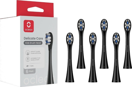 Oclean Kids børstehoder 6 pk svart
