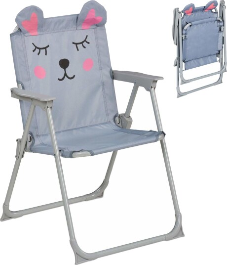 Sammenleggbar campingstol for barn – dyremotiv, lett