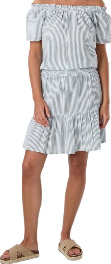 Seaside Marina Seersucker Short Skirt W Seaside Marina Seersucker Short Skirt W