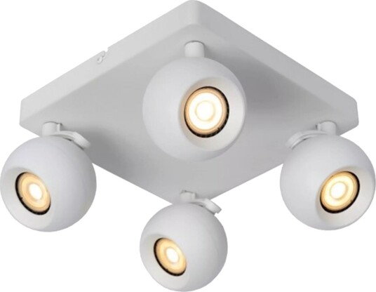 Favori 4 Takspot GU10  Bredde 24 X 24 Cm  Hvit