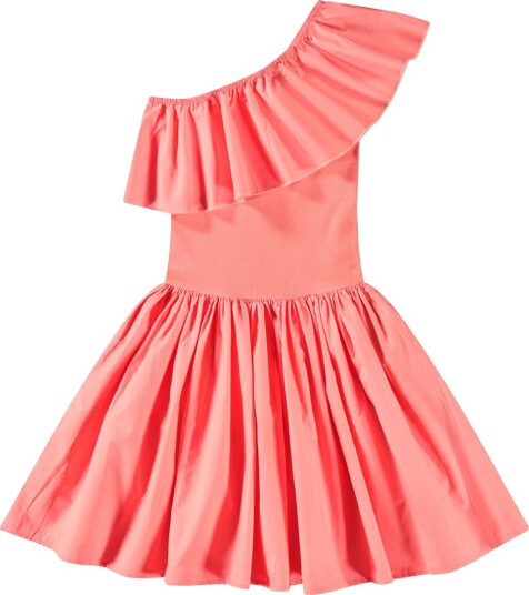 Molo Kjole Rib Chloey Varm Coral Molo 7 8 år (122 128) Kjole Rosa