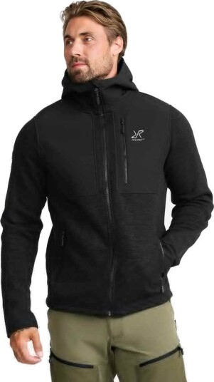 Revolutionrace Herre Overdeler Fleece & midlayers Wander Pro Wool Hoodie Herre Charcoal Black 3XL Revolutionrace Herre Overdeler Fleece & midlayers Wander Pro Wool Hoodie Herre Charcoal Black 3XL