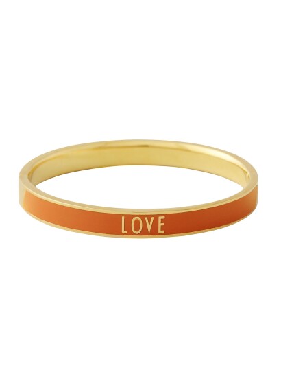 DESIGN LETTERS Word Candy Bangle |Korall |One Size