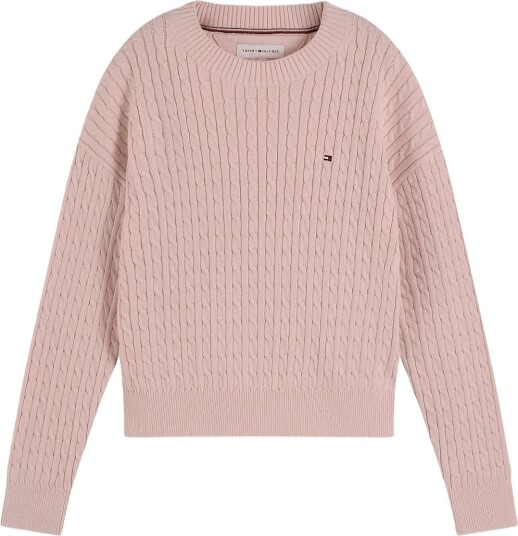 Tommy Hilfiger Cable Sweater Pink 140