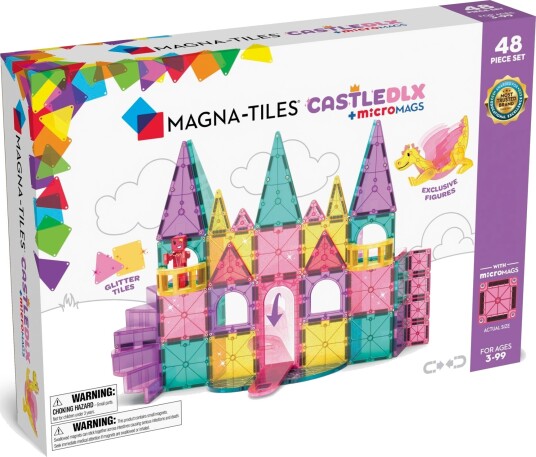 Magna-Tiles Castle Deluxe Byggesett 48 Deler Magna-Tiles Castle Deluxe Byggesett 48 Deler