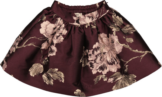 MarMar Skjørt Party Sunita Deep Mulberry Jacquard (110 / 5 år)