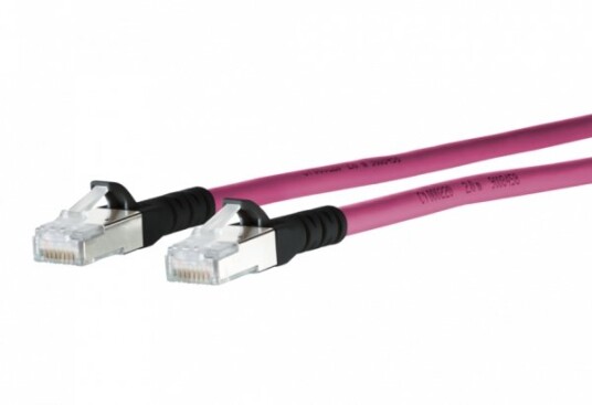 Metz Connect 130845A002-E 10 M Cat6a Sf/Utp S-Ftp Rj-45 Rj-45 Fiolblå