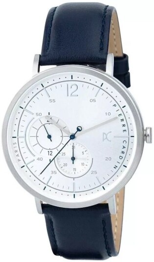 Pierre Cardin Herreklokke CBN.3018 Bonne Stride Hvit/Lær Ø42 mm Pierre Cardin Herreklokke CBN.3018 Bonne Stride Hvit/Lær Ø42 mm