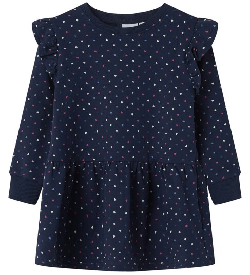 Name It Nmfoeana Ls Swe Dress Bru Pb Navy 98
