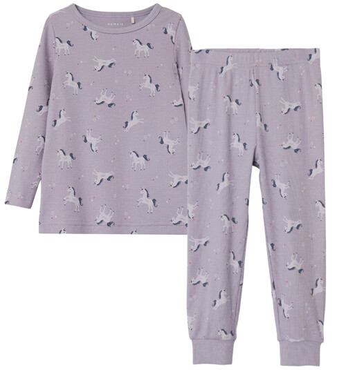 Name It 2-Delt Pyjamas Til Småbarn, Lavender Aura