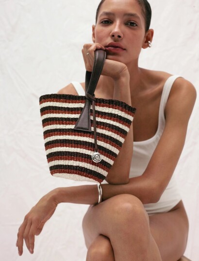 Liffner Single Handle Basket Multi/patterned ONE SIZE Liffner Single Handle Basket Multi/patterned ONE SIZE