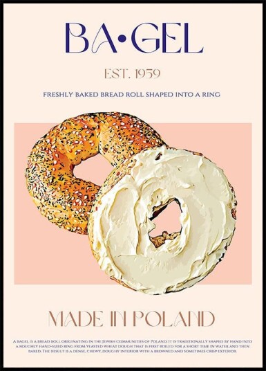 Polish Bagel Delight Poster Plakat / 100x150cm