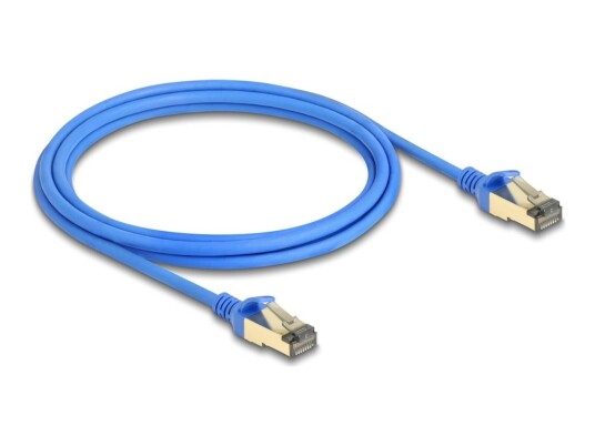 Delock Nettverkskabel Rj-45 Hann Til Rj-45 Hann 2 M 4.9 Mm F/Ftp Cat 8.1 Halogenfri Uten Hindringer Slank Blå Delock Nettverkskabel Rj-45 Hann Til Rj-45 Hann 2 M 4.9 Mm F/Ftp Cat 8.1 Halogenfri Uten Hindringer Slank Blå