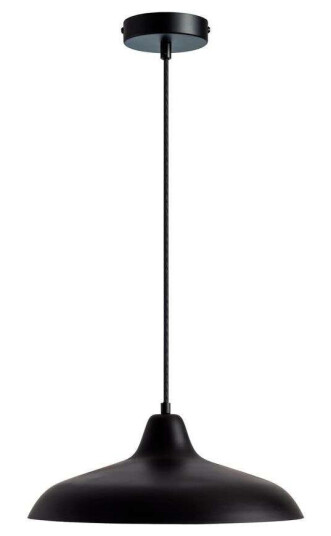 Taklampe Larsen Futura Pendel Matt Sort/Hvit Ø40
