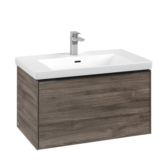 Villeroy & Boch  Subway 3.0 Servantskap m/1 skuff 772x429x478 mm Steingrå Eik