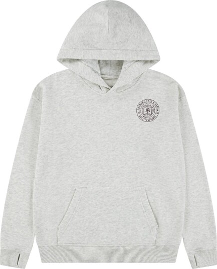 Abercrombie & Fitch Hettegenser Lysegrå Melert m. Trykk Abercrombie & Fitch 9 10 år 134 140 Hettegenser