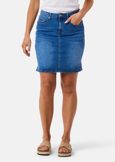 Seaside Oregon Denim Skirt W Dk. Denim 40 Kjoler Og Skjørt