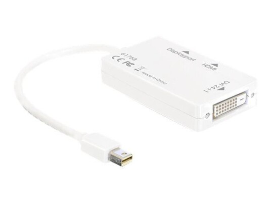 Delock video adapter - DisplayPort / HDMI / DVI - 16 cm Delock video adapter - DisplayPort / HDMI / DVI - 16 cm