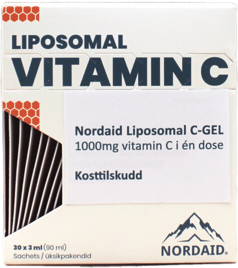 Nordaid Liposomal Vitamin C 1000 mg i enkeltdoser, 30 x 3 ml