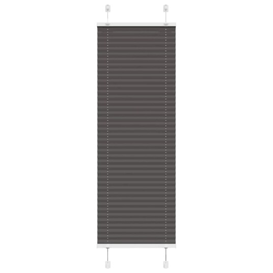 plisségardin sort 45x150 cm Stoff Bredde 44,4 Polyester