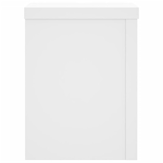 Plantestativer 2 stk hvit 15x15x20 cm konstruert tre Plantestativer 2 stk hvit 15x15x20 cm konstruert tre