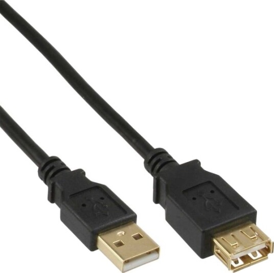Inline 34611S 10 M Usb A Usb A Usb 2.0 Hankjønn/Hunkjønn Svart