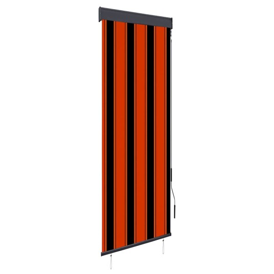 vidaXL Utendørs rullegardin 60x250 cm oransje og brun