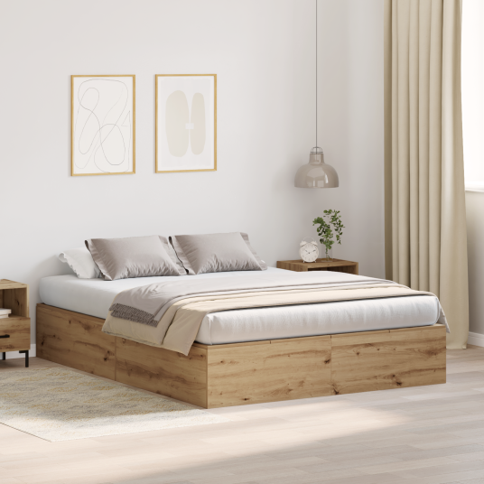 Oppbevarings seng Ramme Artisan Eik 150x200 cm 3335388