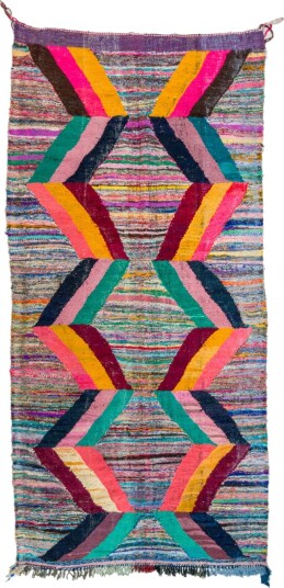 Marokkansk Boucherouite teppe 150 x 325 cm Størrelse: 150 x 325 cm
