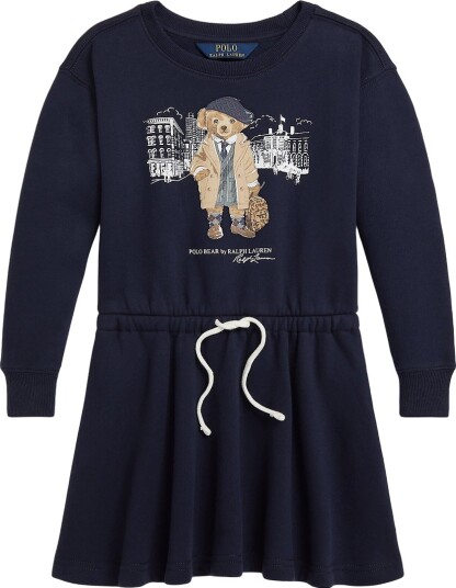 Polo Ralph Lauren Kjole Raffinert Navy m. Kosedyr Polo Ralph Lauren 4 år 104 Kjole Blå