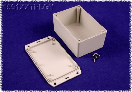 Hammond Electronics 1591Xxtflgy Universal Kapsling 123 X 83 X 60 Abs Grå 1 Stk